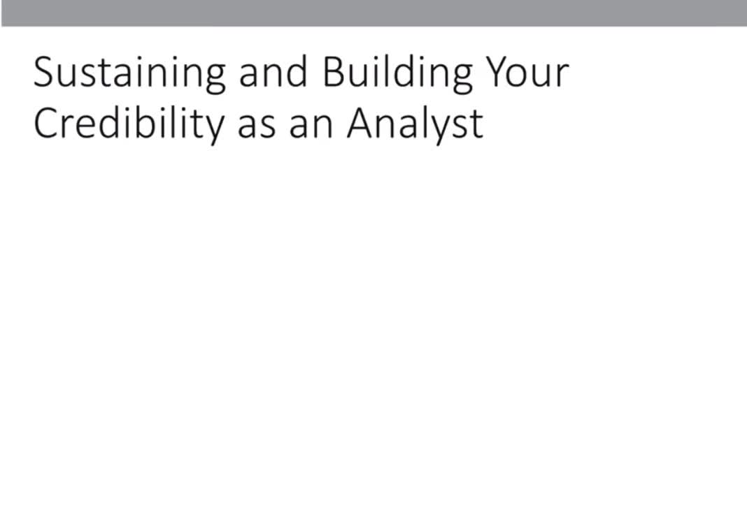 Credibility | Lumina Media Player
